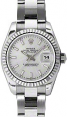 Product Image: Rolex Lady-Datejust 26 179174-SLVSFO Silver Index Fluted White Gold Stainless Steel Oyster - BRAND NEW