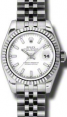 Product Image: Rolex Lady-Datejust 26 179174-WHTSFJ White Index Fluted White Gold Stainless Steel Jubilee - BRAND NEW