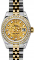Product Image: Rolex Lady-Datejust 26 179383-YGCDJ Yellow Gold Crystal Diamond Dial Diamond Bezel Yellow Gold Stainless Steel Jubilee - BRAND NEW