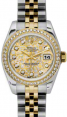 Product Image: Rolex Lady-Datejust 26 179383-YGGJDJ Yellow Gold & Grey Jubilee Crystal Dial with Diamonds Dial Diamond Bezel Yellow Gold Stainless Steel Jubilee - BRAND NEW