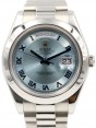 Product Image: Rolex Day-Date II 218206-BLCRSP 41mm Ice Blue Roman Concentric Circle Platinum President - BRAND NEW
