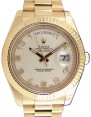 Product Image: Rolex Day-Date II Yellow Gold 41mm Ivory Arabic Concentric Circle Fluted President Bracelet 218238 