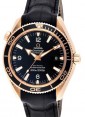 Product Image: Omega 222.63.42.20.01.001 Planet Ocean 600M Co-Axial 42mm Black Arabic Rose Gold Leather BRAND NEW