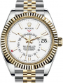 Product Image: Rolex Sky-Dweller Yellow Gold/Steel White Index Dial Jubilee Bracelet 326933 - BRAND NEW