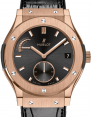 Product Image: Hublot Classic Fusion Power Reserve 516.OX.1480.LR Black Index Rose Gold & Leather 45mm BRAND NEW