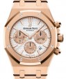 Product Image: Audemars Piguet Royal Oak Chronograph Rose Gold 38mm Silver Dial 26315OR.OO.1256OR.01