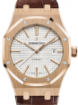 Product Image: Audemars Piguet Royal Oak Selfwinding Rose Gold 41mm Silver Dial Leather 15400OR.OO.D088CR.01