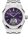 Product Image: Audemars Piguet Royal Oak Flying Tourbillion Extra-Thin (RD#3) 37mm Stainless Steel Plum Dial 26660ST.OO.1356ST.02