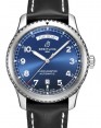Product Image: Breitling Aviator 8 Automatic Day & Date 41 Stainless Steel 41mm Blue Dial Leather Strap A45330101C1X1 - BRAND NEW