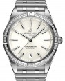 Product Image: Breitling Chronomat Automatic 36 Stainless Steel Diamond Bezel White Dial A10380591A1A1