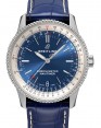 Product Image: Breitling Navitimer Automatic 38 Stainless Steel 38mm Blue Dial Alligator Leather Bracelet A17325211C1P1 - BRAND NEW
