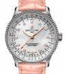 Product Image: Breitling Navitimer Automatic 35 Stainless Steel Mother of Pearl Diamond Dial A17395211A1P4 - BRAND NEW