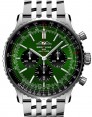 Product Image: Breitling Navitimer B01 Chronograph 46 Stainless Steel Green Dial AB0137241L1A1 - BRAND NEW