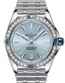 Product Image: Breitling Super Chronomat Automatic 38 Stainless Steel Diamond Bezel  Blue Dial A17356531C1A1 - BRAND NEW