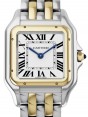 Product Image: Cartier Panthere de Cartier Medium Quartz Stainless Steel Yellow Gold Silver Dial W2PN0007 - BRAND NEW