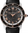 Product Image: Cartier Ronde Croisière De Cartier Watch W2RN0005 Grey Roman Rose Gold & Black Synthetic Bezel Stainless Steel Leather - BRAND NEW