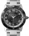 Product Image: Cartier Ronde Croisière De Cartier Watch WSRN0011 Grey Roman Black Synthetic Bezel Stainless Steel - BRAND NEW