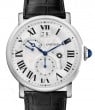 Product Image: Cartier Rotonde de Cartier Large Date Retrograde Second Time Zone and Day Night Indicator Men's Watch Automatic Stainless Steel 42mm Silver Dial Alligator Leather Strap W1556368 - BRAND NEW