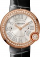 Product Image: Cartier Ballon Blanc de Cartier Ladies Watch Quartz Rose Gold Diamond Bezel 30mm Silver Dial Alligator Leather Strap WJBL0005 - BRAND NEW