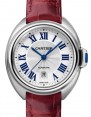 Product Image: Cartier Cle de Cartier Women's Watch Automatic Stainless Steel 31mm Silver Dial Alligator Leather Strap WSCL0016 - BRAND NEW