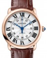 Product Image: Cartier Ronde Louis Cartier Automatic Rose Gold 36mm Silver Dial Alligator Leather Strap WGRN0006 - BRAND NEW