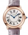 Product Image: Cartier Ronde Louis Cartier Quartz 29mm Rose Gold Sandblasted Beige Dial Leather Strap WGRN0013 - BRAND NEW