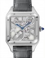 Product Image: Cartier Santos-Dumont Micro-Rotor Skeleton Large Stainless Steel WHSA0032 - BRAND NEW