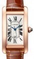 Product Image: Cartier Tank Americaine Medium Automatic Rose Gold Silver Dial Alligator Leather Strap WGTA0046 - BRAND NEW