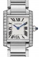 Product Image: Cartier Tank Francaise Ladies Watch Small Quartz Stainless Steel Diamond Bezel Silver Dial Bracelet W4TA0010 - BRAND NEW