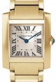 Product Image: Cartier Tank Francaise Small Quartz Yellow Gold Golden Dial WGTA0114 - BRAND NEW