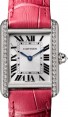 Product Image: Cartier Tank Louis Cartier Ladies Watch Small Manual Winding White Gold Diamond Bezel Silver Dial Alligator Leather Strap WJTA0011 - BRAND NEW