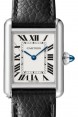 Product Image: Cartier Tank Must Small Quartz Stainless Steel Silver Dial Leather Strap WSTA0042 - BRAND NEW