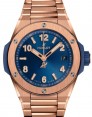 Product Image: Hublot Big Bang 3-Hands Integrated Time Only King Gold Blue Dial 38mm 457.OX.7180.OX