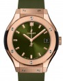Product Image: Hublot Classic Fusion 3-Hands King Gold Green 33mm 581.OX.8980.RX - BRAND NEW