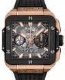 Product Image: Hublot Shaped Square Bang Unico King Gold Ceramic 42mm Skeleton Sapphire Dial Rubber Strap 821.OM.0180.RX - BRAND NEW