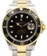 Product Image: Rolex Submariner Yellow Gold & Stainless Steel Black 40mm Dial Oyster Bracelet 16613 - PRE-OWNED