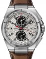 Product Image: IWC Schaffhausen IW378505 Ingenieur Chronograph Silberpfeil Silver Plated Index Stainless Steel Black Rubber Leather Inlay 45mm Automatic 