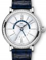 Product Image: IWC Schaffhausen IW459101 Portofino Automatic Day &amp;amp; Night 37 White Mother of Pearl Diamond Stainless Steel Set with Diamonds Blue Leather 37mm Automatic
