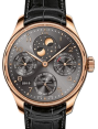 Product Image: IWC Schaffhausen IW503404 Portugieser Perpetual Calendar Ardoise Arabic Red Gold Black Leather 44.2mm Automatic