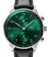 Product Image: IWC Portugieser Chronograph Stainless Steel 41mm Green Dial IW371615