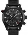 Product Image: IWC Pilot's Watch Double Chronograph Top Gun Ceratanium 44mm Automatic Ceramic Titanium Black Dial Rubber Strap IW371815 - BRAND NEW