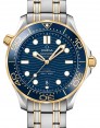 Product Image: Omega Seamaster Diver 300M Co-Axial Master Chronometer 42mm Stainless Steel/Yellow Gold Blue Dial Bracelet 210.20.42.20.03.001 - BRAND NEW