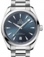 Product Image: Omega Seamaster Aqua Terra 150M Co-Axial Master Chronometer 38mm Stainless Steel Blue Index Dial Steel Bracelet 220.10.38.20.03.003 - BRAND NEW