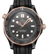Product Image: Omega Seamaster Diver 300M Co‑Axial Master Chronometer 43.5mm Black Ceramic Black Dial Rubber Strap 210.62.44.20.01.001 - BRAND NEW