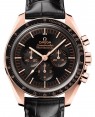 Product Image: Omega Speedmaster Moonwatch Professional Co-Axial Master Chronometer Chronograph 42mm Sedna Gold Black Dial Leather Strap 310.63.42.50.01.001 - BRAND NEW