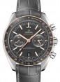 Product Image: Omega Speedmaster Two Counters Racing Co‑Axial Master Chronometer Chronograph 44.25mm Stainless Steel Gold Bezel Grey Dial Leather Strap 329.23.44.51.06.001 - BRAND NEW
