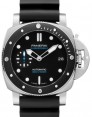 Product Image: Panerai Submersible Stainless Steel 42mm Black Dial Rubber Strap PAM00683 - BRAND NEW