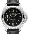 Product Image: Panerai Luminor Logo Stainless Steel 44mm Black Dial Leather Strap PAM00776 - BRAND NEW