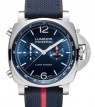 Product Image: Panerai Luminor Chrono Luna Rossa Stainless Steel 44mm Blue Dial Sportech™ Fabric Rubber Strap PAM01303 - BRAND NEW