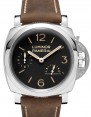 Product Image: Panerai Luminor Power Reserve Stainless Steel 47mm Black Dial Dark Brown Leather Strap PAM 423 - BRAND NEW